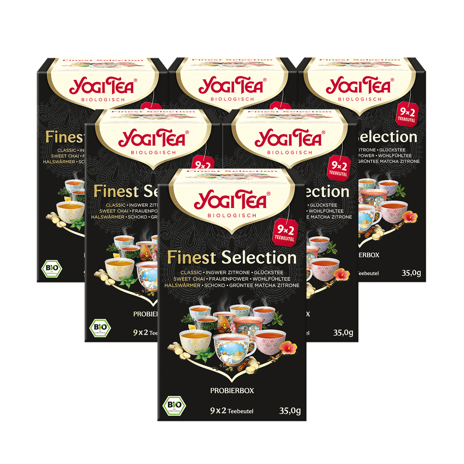 6 x BIO YOGI TEA Finest Selection | 6 x 35g 