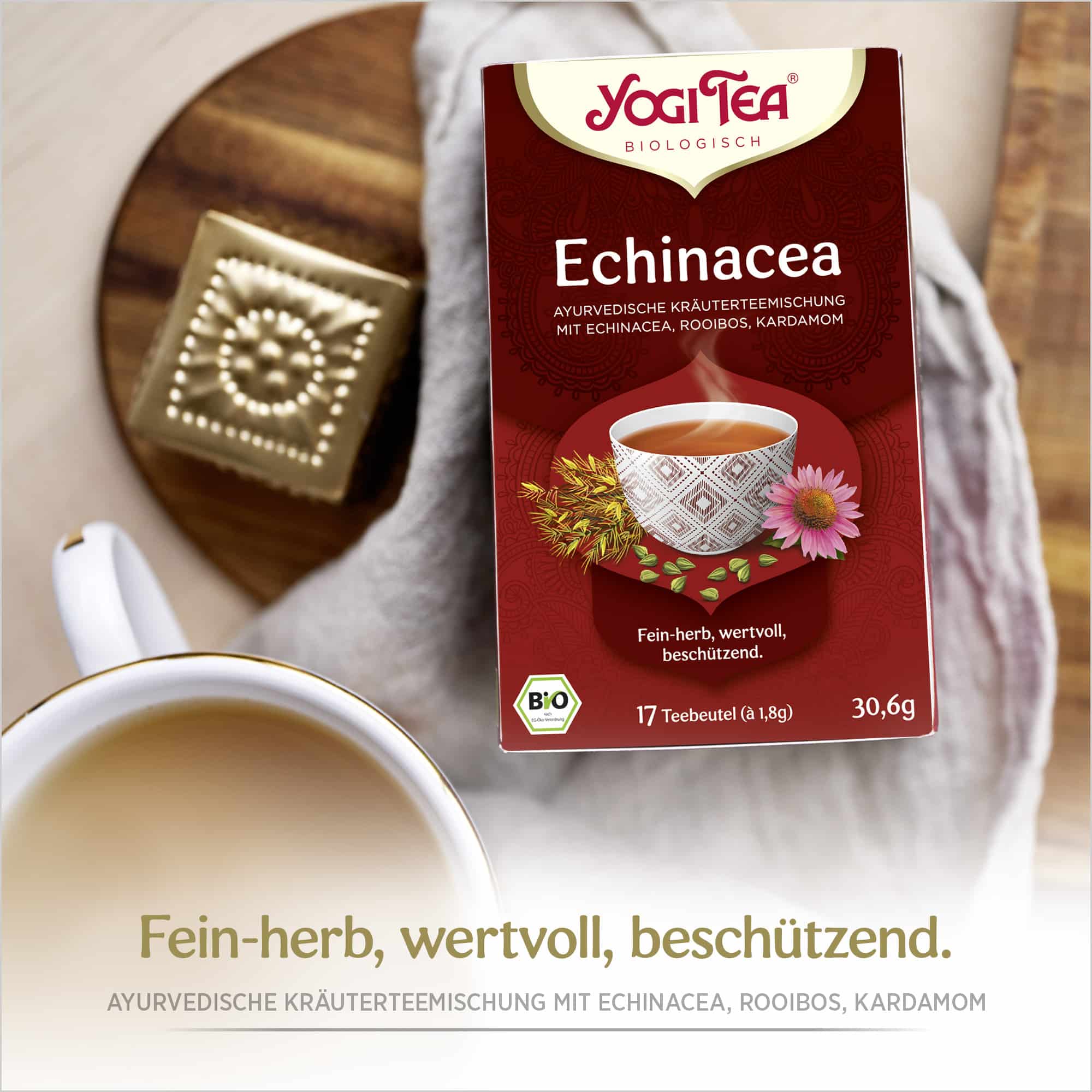 6 x BIO YOGI TEA Echinacea | 6 x 30,6g 