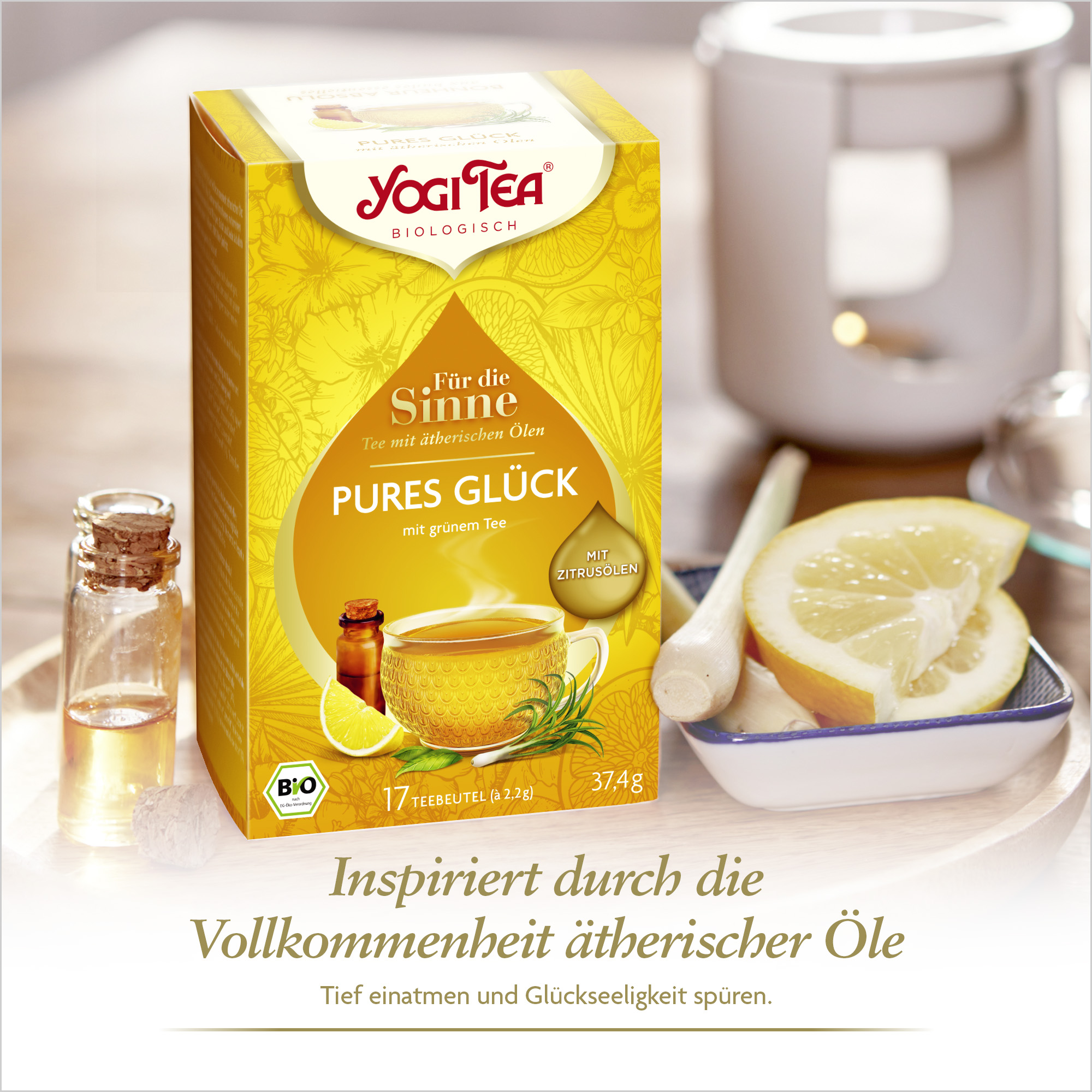 6 x BIO YOGI TEA FTS Pures Glück | 6x37,4g 
