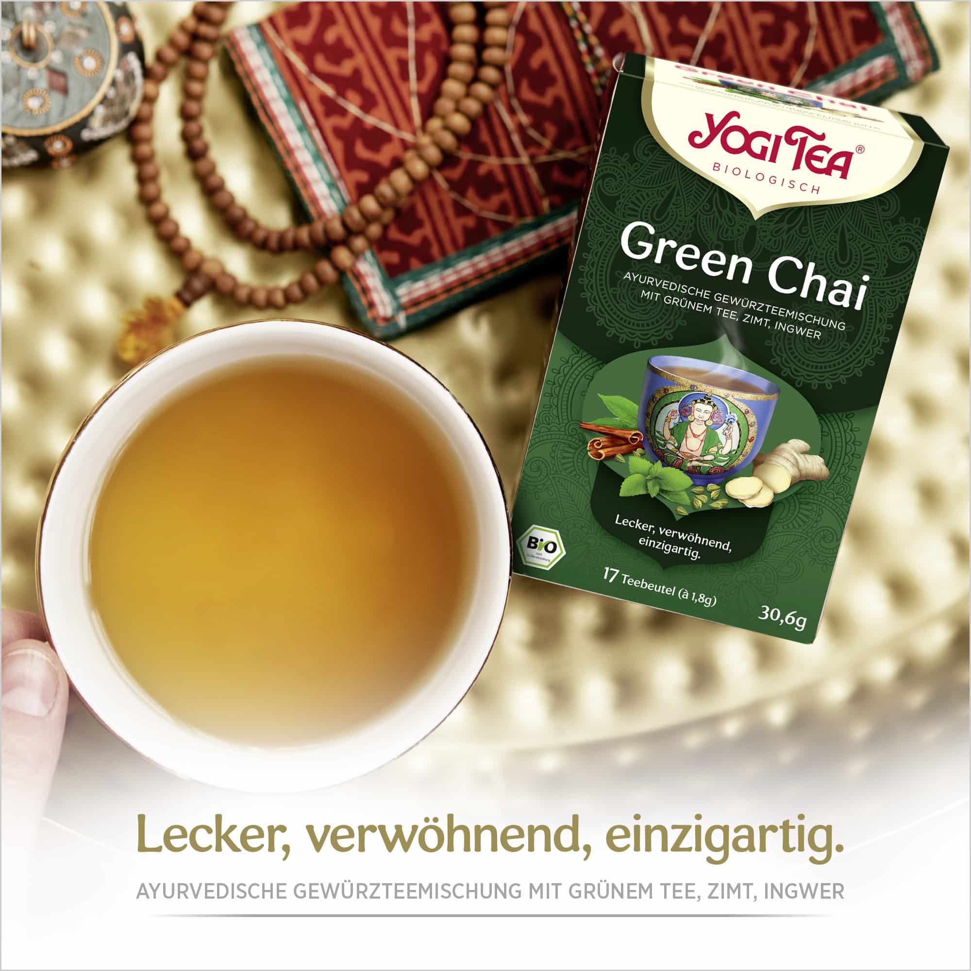 6 x BIO YOGI TEA Green Chai | 6 30,6g 