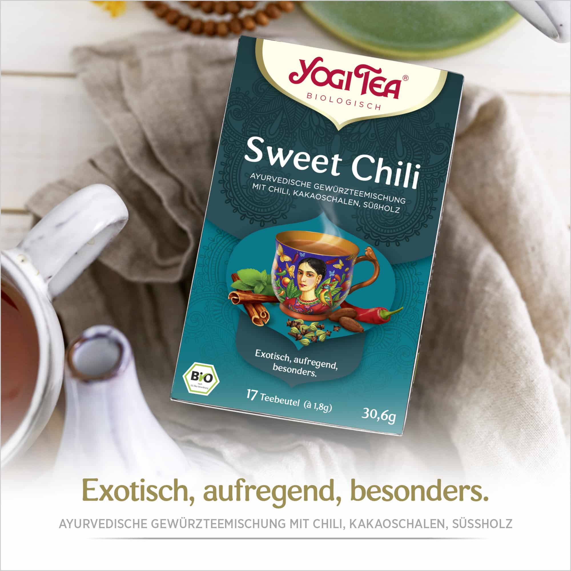 6 x BIO YOGI TEA Sweet Chili | 6 x 30,6g