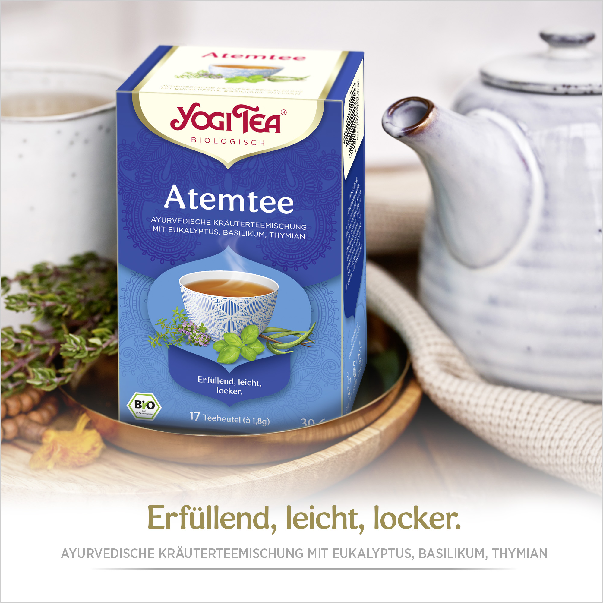 6 x BIO YOGI TEA Atemtee | 6 x 30,6g 