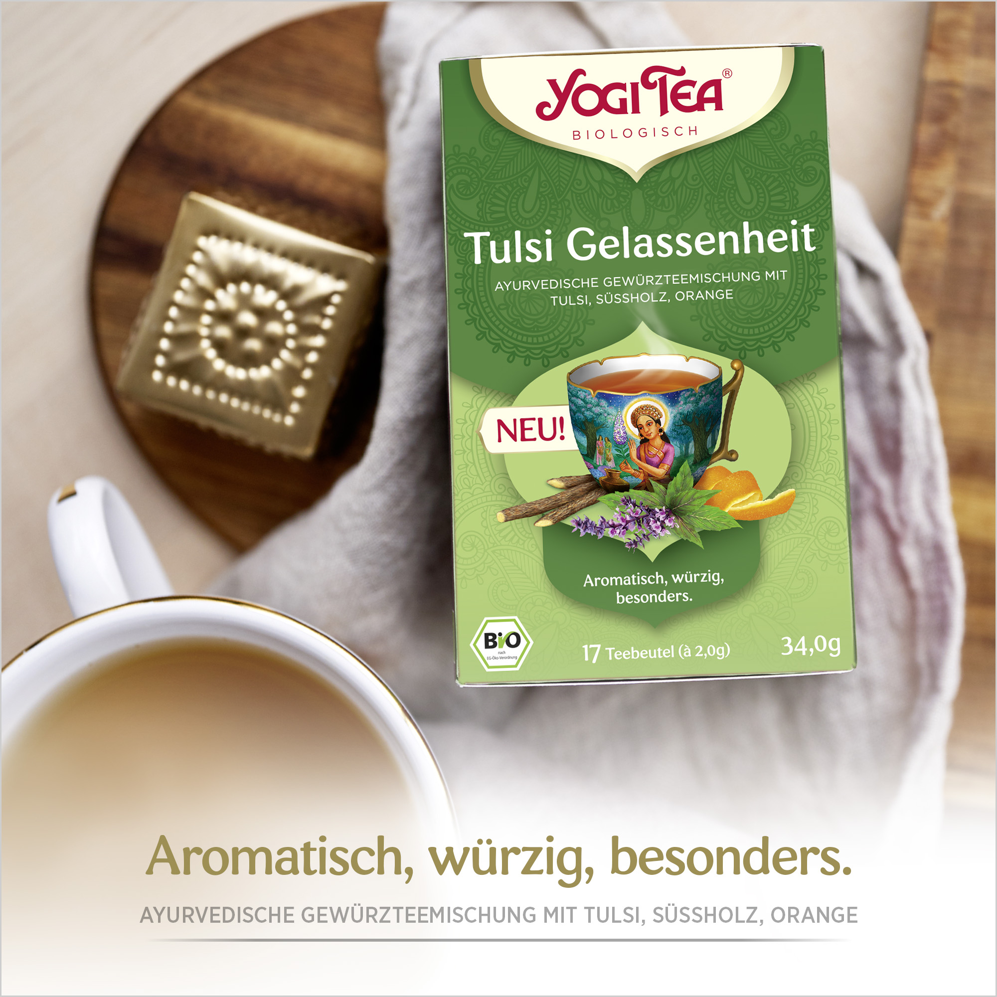 6 x BIO YOGI TEA Tulsi Gelassenheit | 6 x 34g