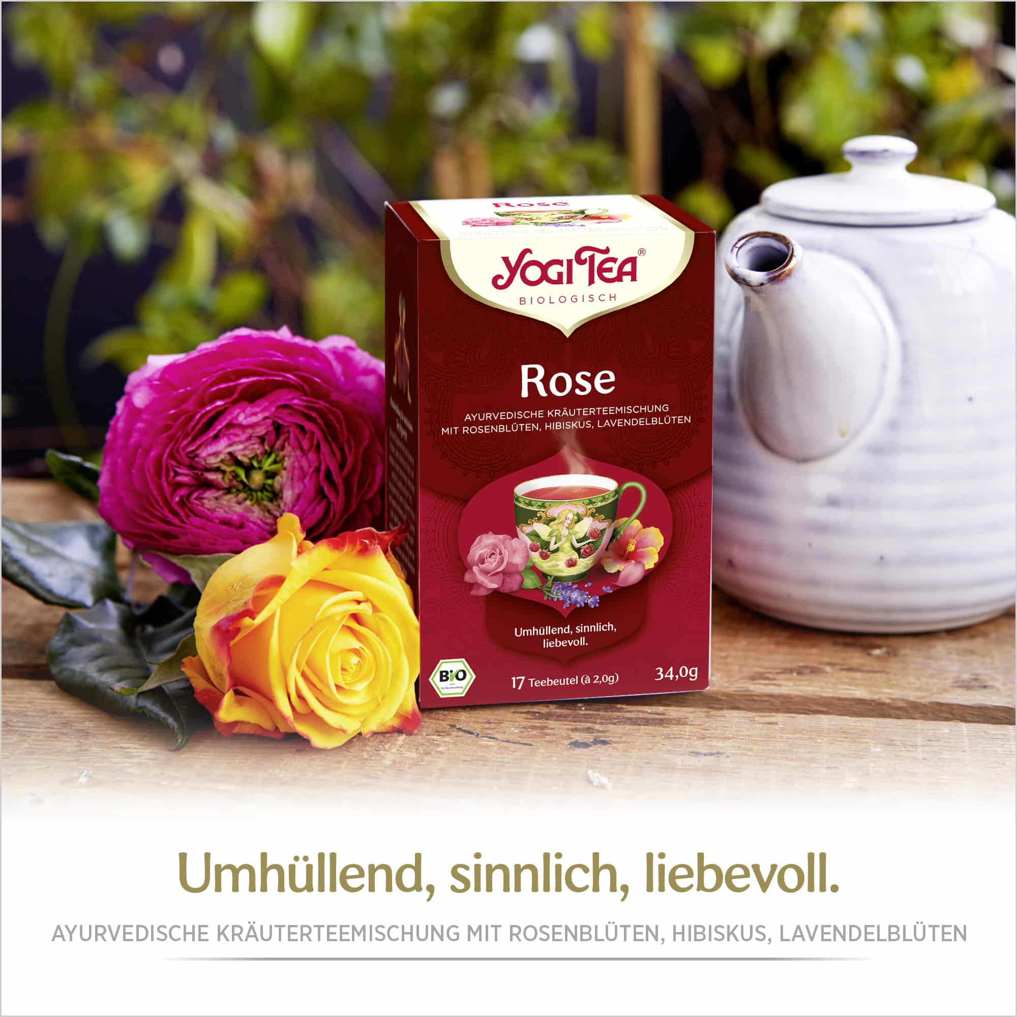 6 x BIO YOGI TEA Rose | 6 x 34g