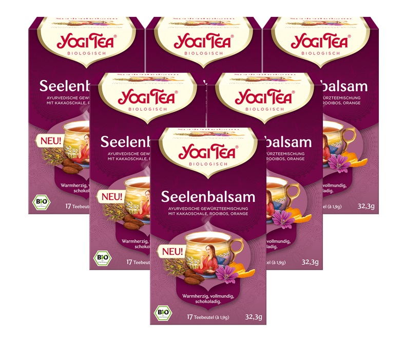 6 x BIO YOGI TEA Seelenbalsam | 6 x 32,3g