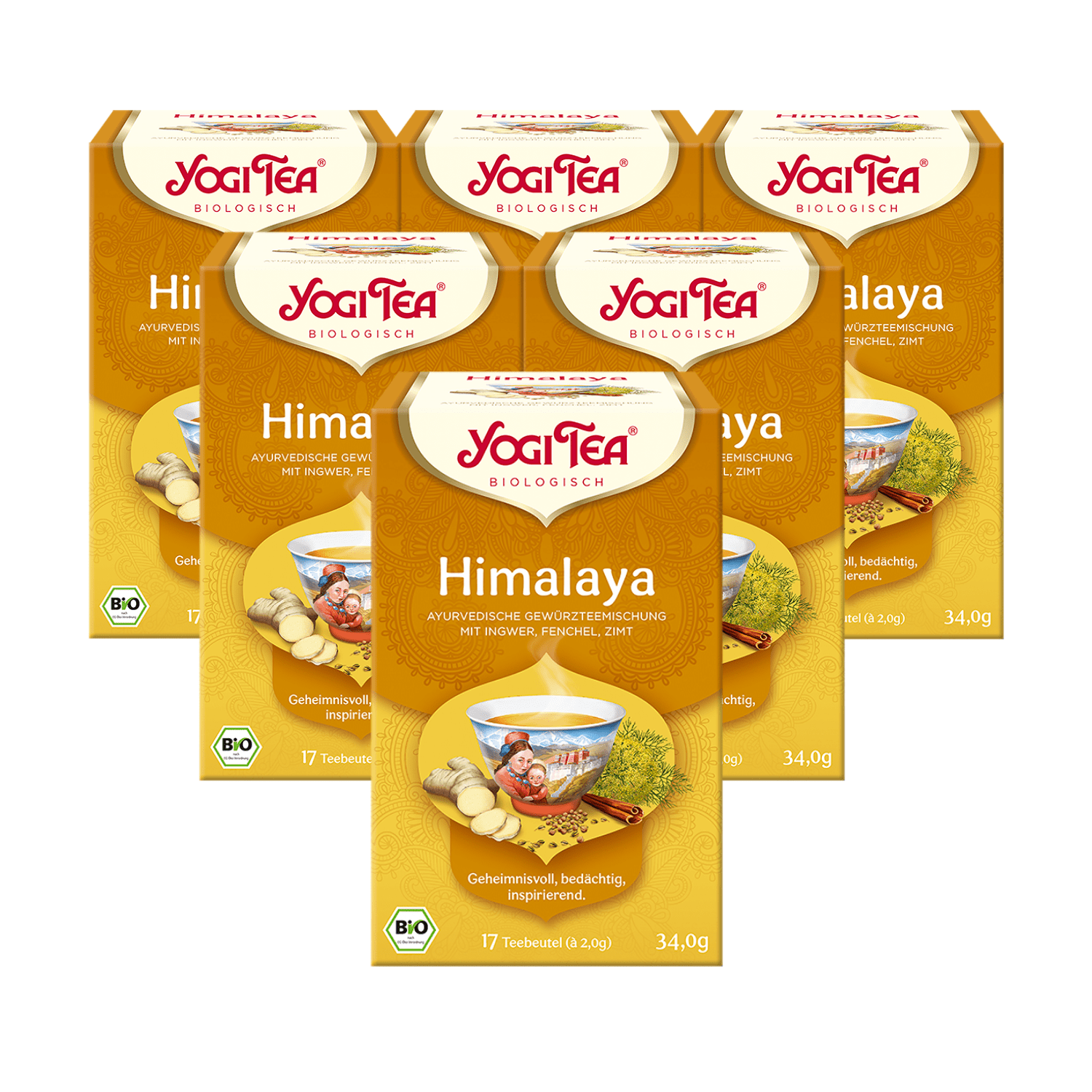 6 x BIO YOGI TEA Himalaya | 6 x 34g 