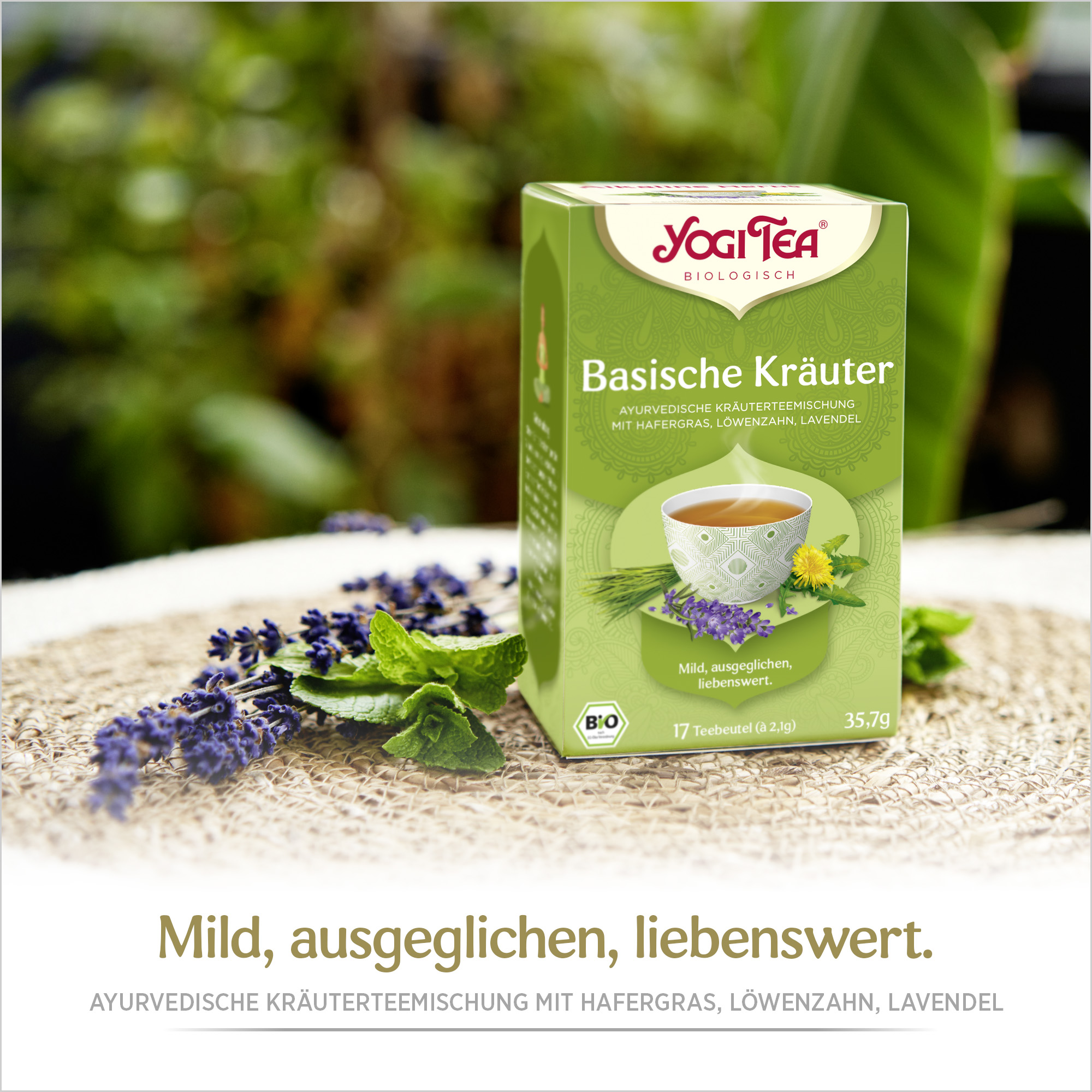6 x BIO YOGI TEA Basische Kräuter | 6 x 35,7g 