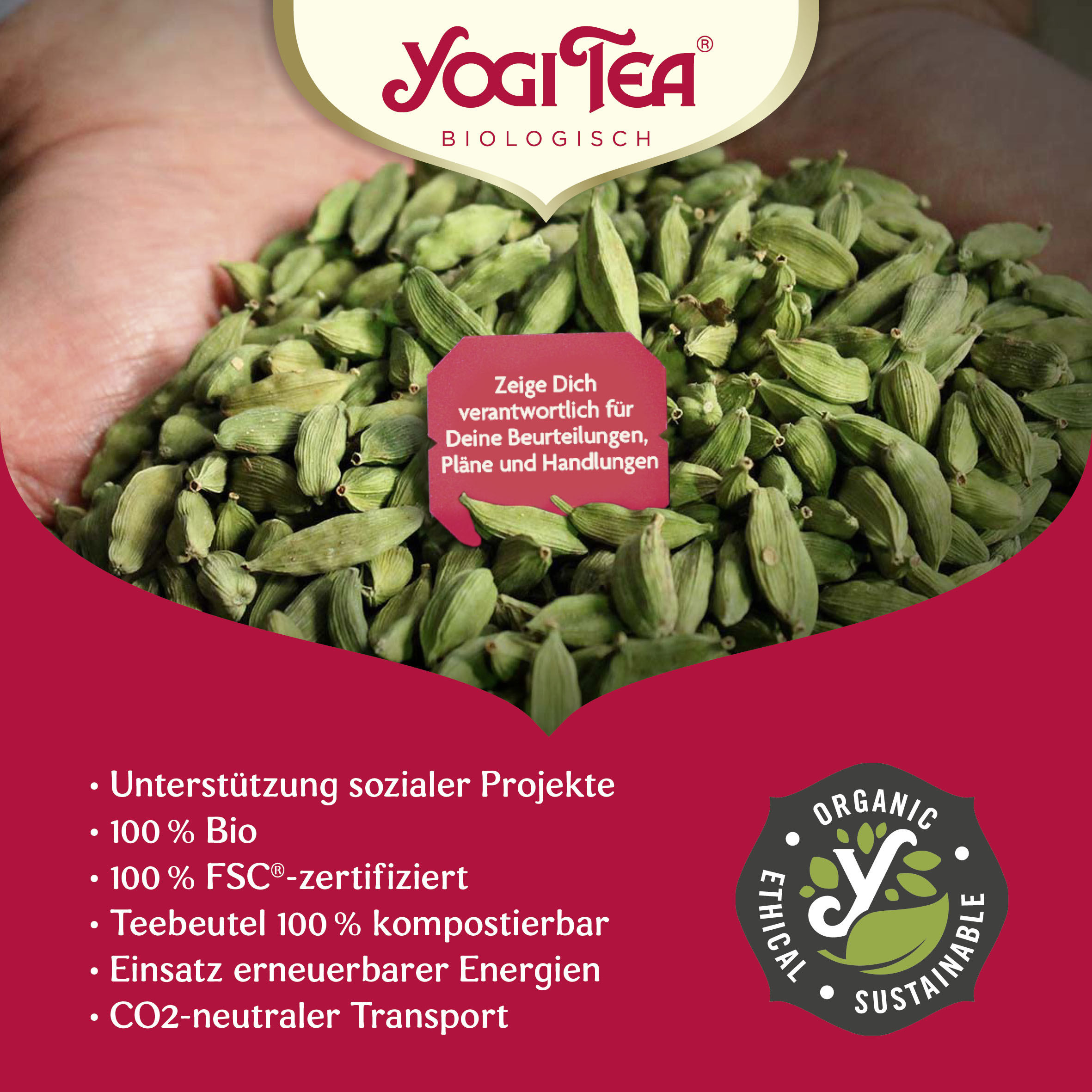 6 x BIO YOGI TEA Basische Kräuter | 6 x 35,7g 