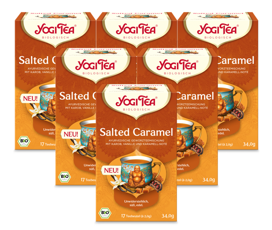 6 x YOGI TEA Salted Caramel BIO 34g
