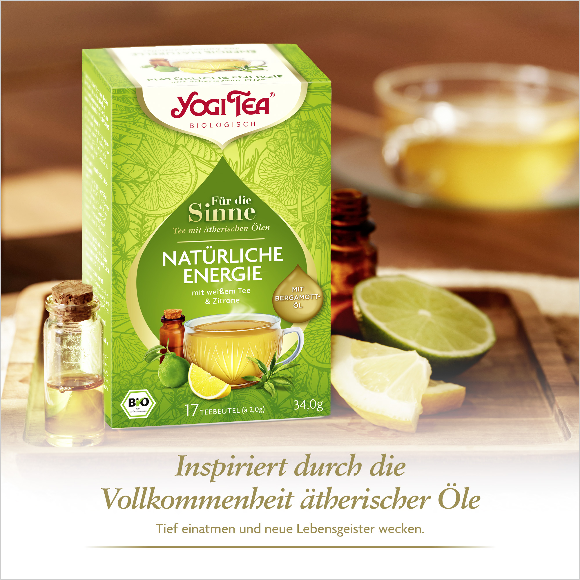 6 x BIO YOGI TEA FTS Natürliche Energie | 6x34g 