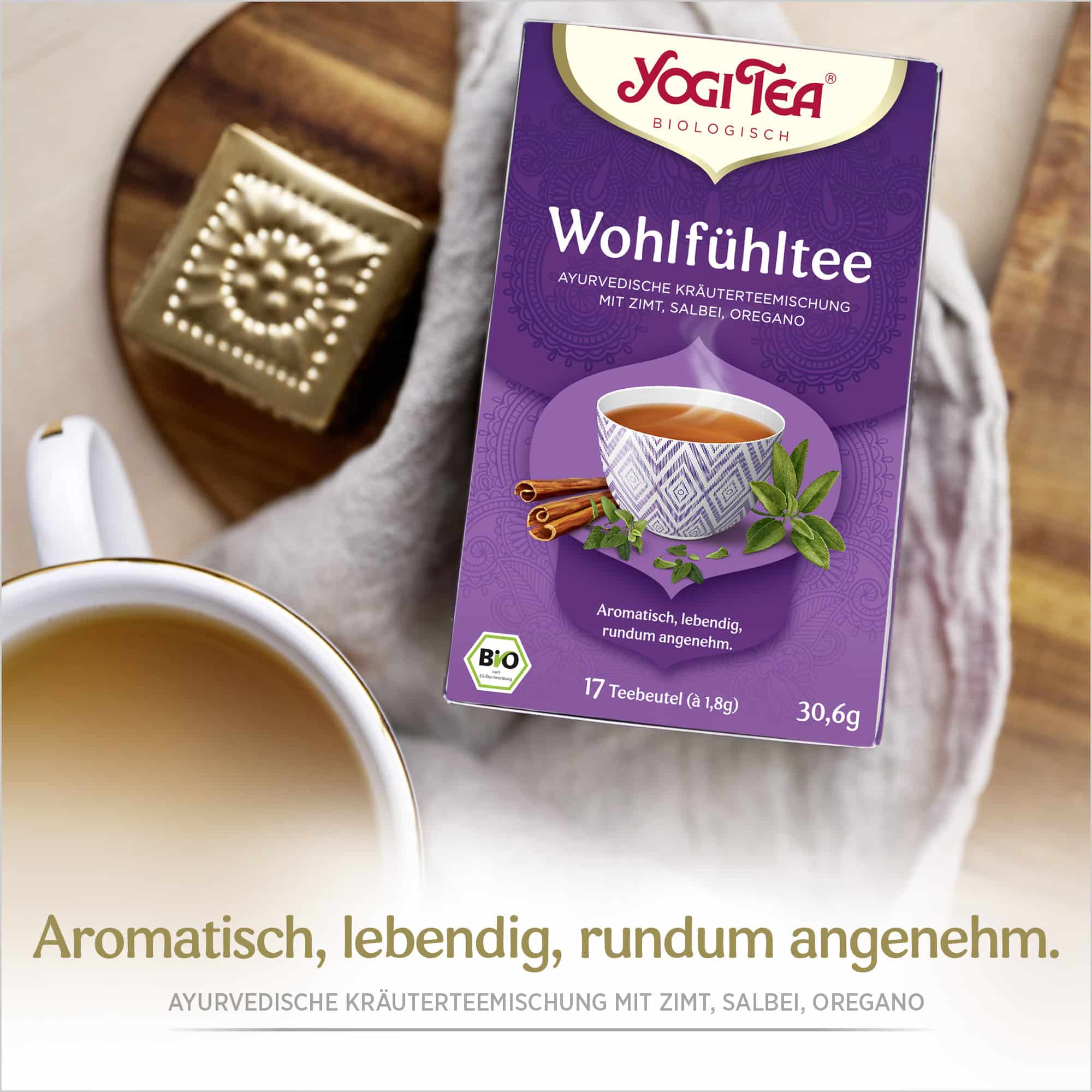 6 x BIO YOGI TEA Wohlfühltee | 6 x 30,6g