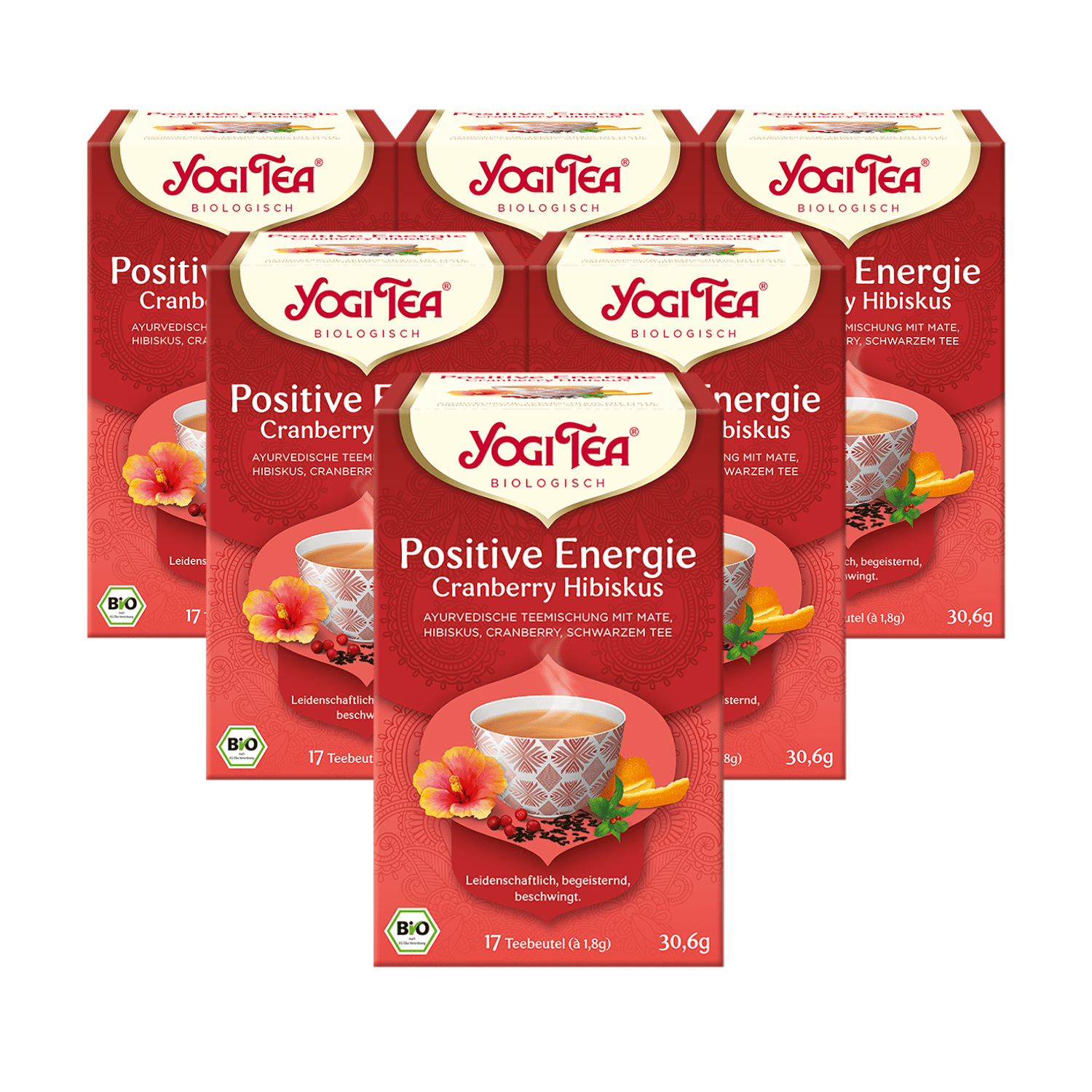 6 x BIO YOGI TEA Positive Energie | 6 x 30,6g