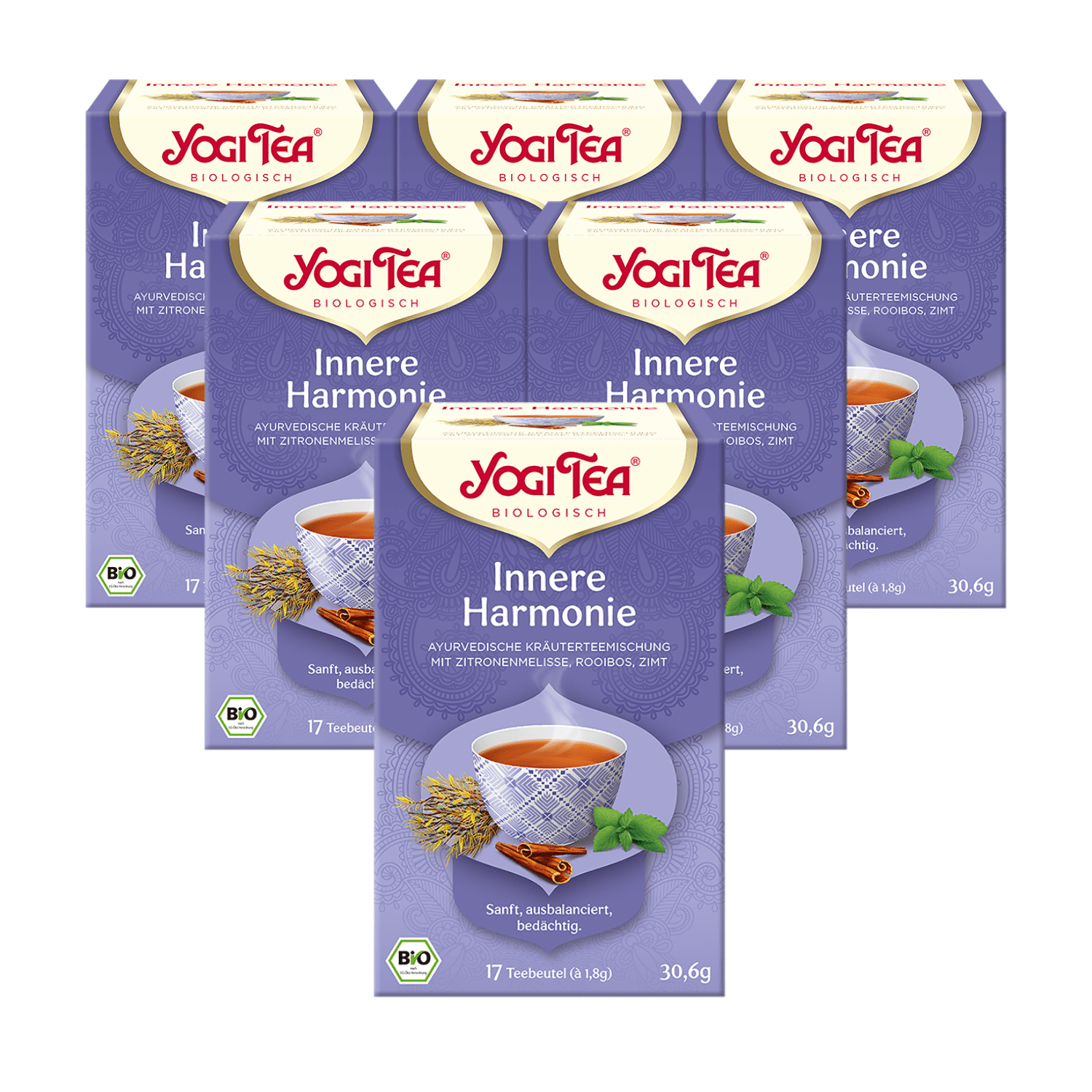 6 x BIO YOGI TEA Innere Harmonie | 6 x 30,6g
