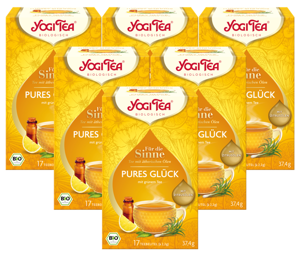 6 x BIO YOGI TEA FTS Pures Glück | 6x37,4g 