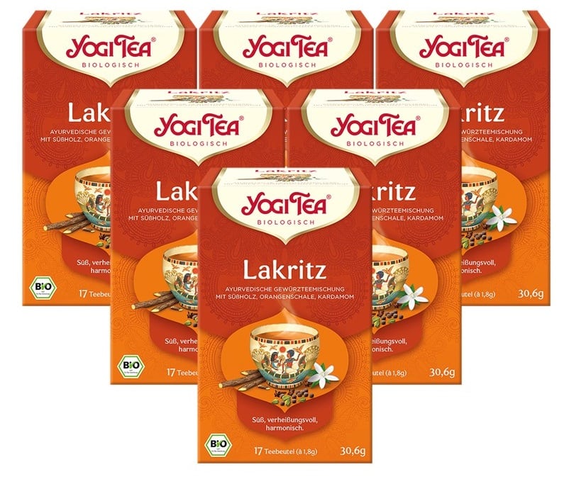 6 x BIO YOGI TEA Lakritz | 6 x 30,6g