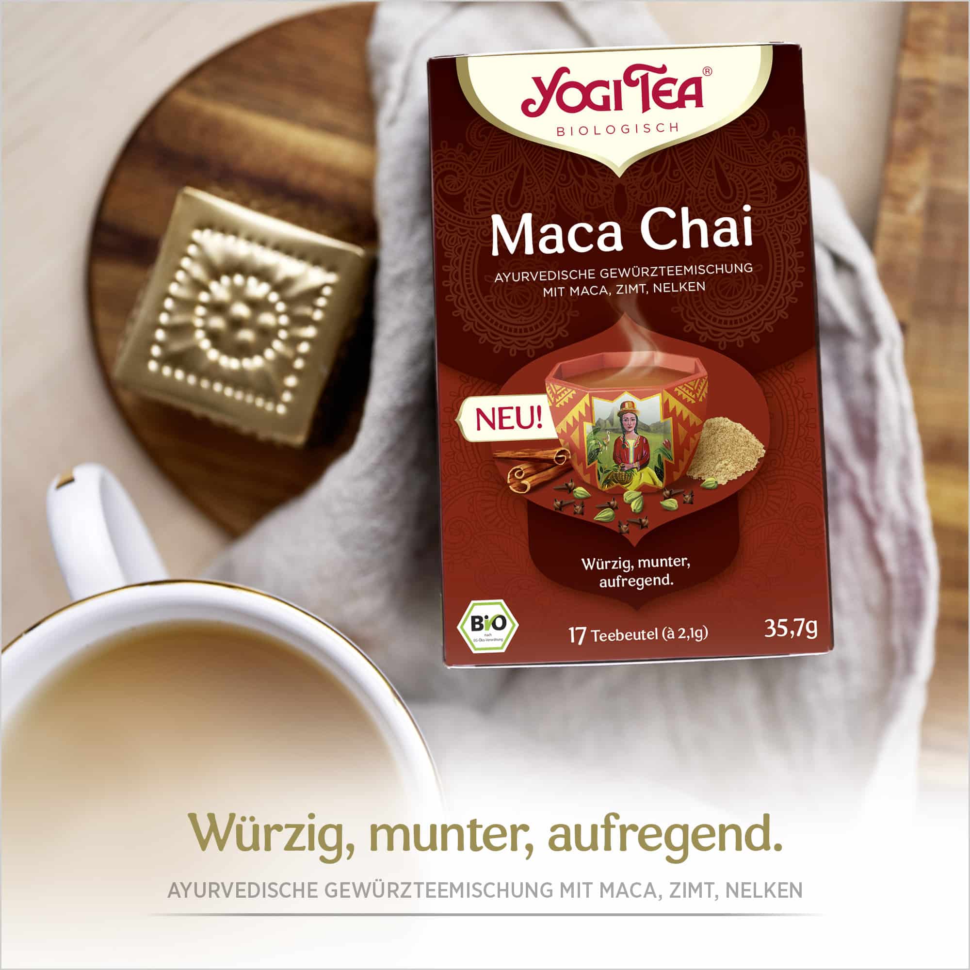 6 x BIO YOGI TEA Maca Chai | 6 x 35,7g