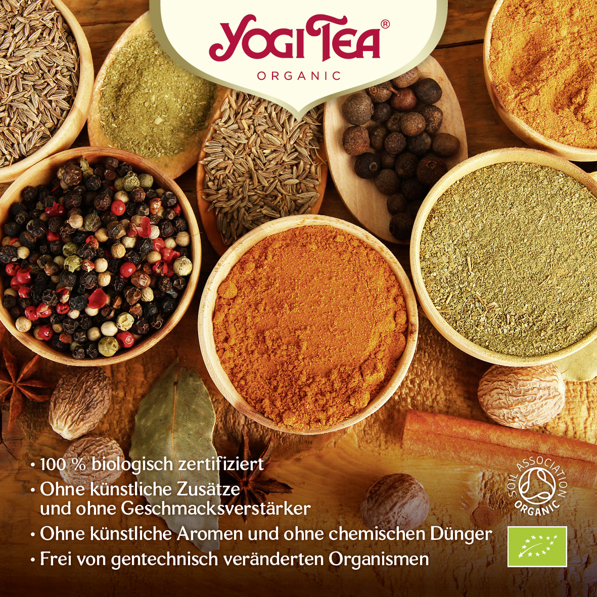 6 x BIO YOGI TEA Basische Kräuter | 6 x 35,7g 